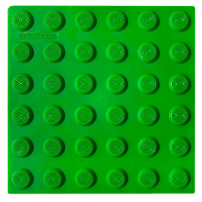 Pu tactile tile warning self adhesive green