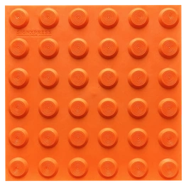 Pu tactile tile warning self adhesive orange