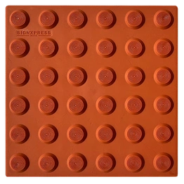 Pu tactile tile warning self adhesive terracotta