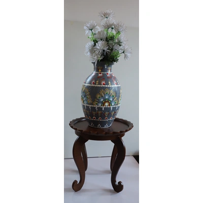 Hand-Painted Clay Vase – Artisan Crafted Beauty