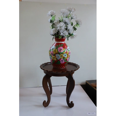 Hand-Painted Clay Vase – Unique & Colorful Artistry