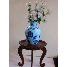 Hand-Painted Clay Vase – Artistic & Timeless