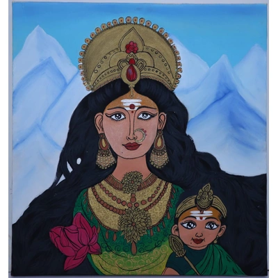 Painting : Divine Power: Goddess Durga