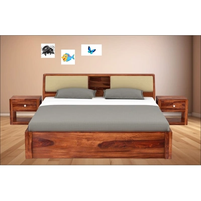 Premium Wooden Bed – Timeless Comfort and Style