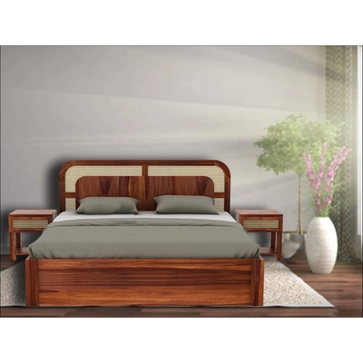 Premium Wooden Bed – Timeless Comfort and Style