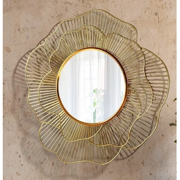 Decorative Iron Rose design Wall Mirror 24 Inches.