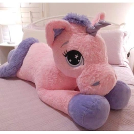 long unicorn soft toys kids baby pillow