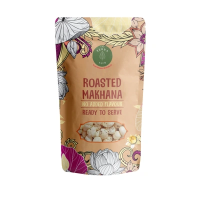 The Terra Club Roasted Makhana (foxnut), 5+ suta, 150 gm, Ready-to-serve