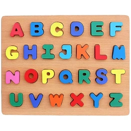 Luxury Learning A to Z - Premium Wooden Board