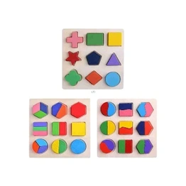 Montessori Math & Shape Puzzle Set ( set of 3)