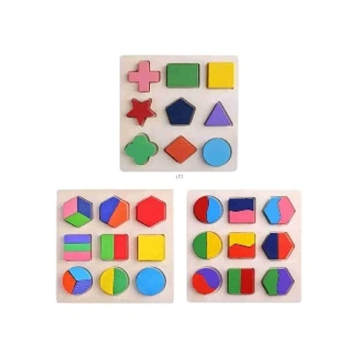 Montessori Math & Shape Puzzle Set ( set of 3)