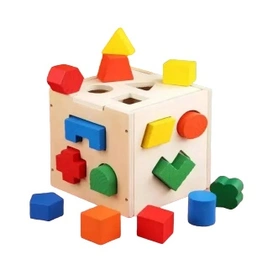 Solid Wood Shape Fun Box