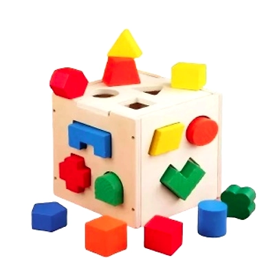 Solid Wood Shape Fun Box