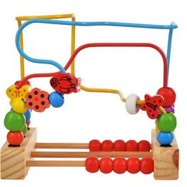 Wooden Beads Maze (30 Pieces) Puzzle Game