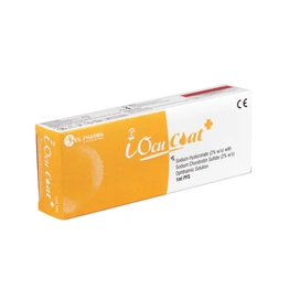 Sodium Hyaluronate 2% w/v with Sodium Chondroitin Sulfate 2% w/v Ophthalmic Solution 1ml iOcuCoat+