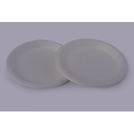 Bagasse Plates - 7 Inch Round Plate