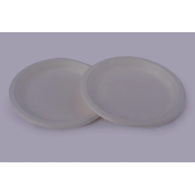 Bagasse Plates - 7 Inch Round Plate