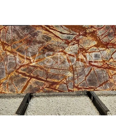 Rainforest brown Marble veneer Sheet