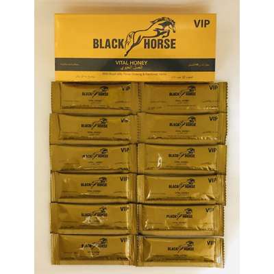 SEX ENHANCEMENT SUPPLEMENT VIP BLACK HORSE VITAL HONEY (10G X 24 SACHETS)