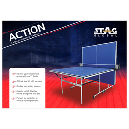 Stag Global Action Table Tennis Table |16mm Top| Ultimate Play Experience