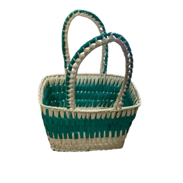 UNIVERSAL GEM Handmade Carry Basket- Palm Leaf Basket Large | Stylish & Eco-Friendly Multi-Utility Basket