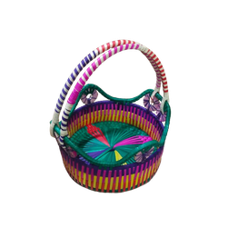 UNIVERSAL GEM Handmade Flower Basket- Palm Leaf Basket | Stylish & Eco-Friendly Multi-Utility Basket