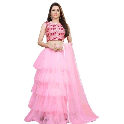 Attractive Taffeta Silk Lehenga