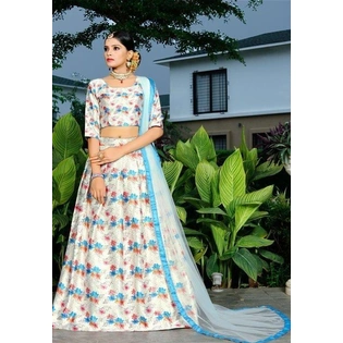 Trendy Jari Gota Satin Lehenga