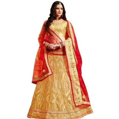 Ethnic Embroidered Net Lehenga