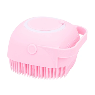 RD MALL Soft Silicone Bath Body Brush with Soap Dispenser,Reusable Exfloliating Body Scrubber for Gentle Skin Massage