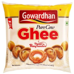 Gowardhan Pure Cow Ghee 500 ml (Pouch)