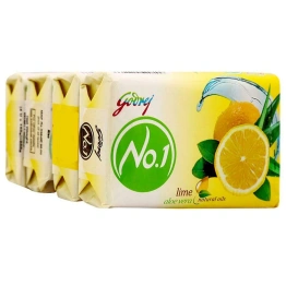 Godrej No.1 Lime and Aloe Vera Soap 150 g (Pack of 4)