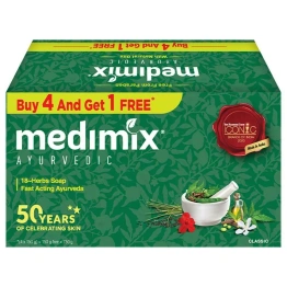 Medimix Ayurvedic 18-Herbs Classic Soap 150 g (Buy 4 Get 1 Free)