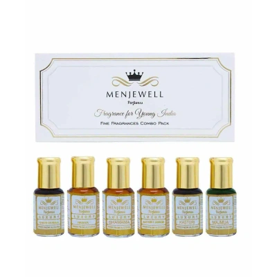 Menjewell Set Of 6 Spicy Attar Gift Set For Men (3ml each)