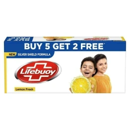 Lifebuoy Lemon Fresh Soap 125 g (Buy 5 Get 2 Free)