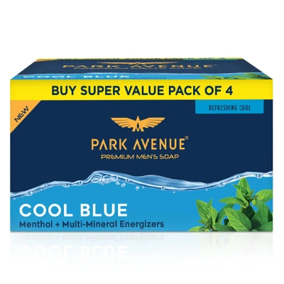 Park Avenue Cool Blue Soap 125 g (Pack of 4)