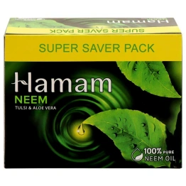 Hamam Neem, Tulsi & Aloe Vera Soap 150 g (Pack of 3)