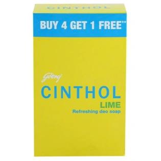 Cinthol Lime Refreshing Deo Soap 100 g (Buy 4 Get 1 Free)