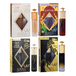 MANASIK Qasr Al Oud, Rahal I, Property And Rahal Ii Aqd Floral Attar (Pack Of 4)