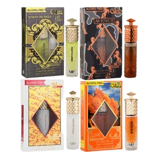 MANASIK Najdi, Mahsem Al Soudaf, Musk Abiyad And Mirage Aqd Floral Attar (Pack Of 4)