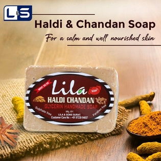 L&S Lila Handmade Honey Turmeric Soap (Pack Of 4, 100 Grams)