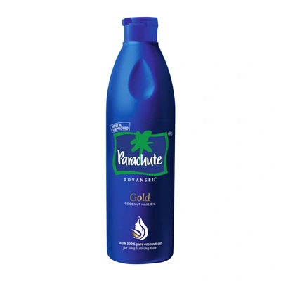 Parachute Advansed Gold Coconut Hair Oil, Pure Coconut Oil, Vitamin E for Long, Strong & Gorgeous Hair, 400 ml