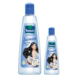 Parachute Advansed Jasmine Coconut Hair Oil with Vitamin E for Healthy Shiny Hair, Non-sticky, 400ml + 90ml