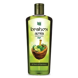 Bajaj Amla Hair Oil for Hair Growth with Brahmi | Ayurvedic Oil for Nourishment, Hairfall Reduction, 300ml