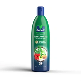 Parachute Advansed Sampoorna Coconut Hair Oil with 5 Herbs (Hibiscus, Curry Leaves, Methi, Amla & Aloe), For Long, Thick & Black Hair, 400ml