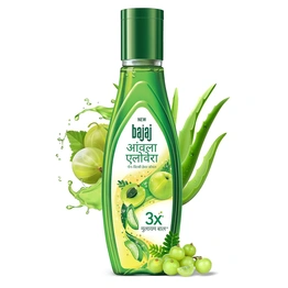 Bajaj Amla Aloe Vera Hair Oil, Green, 300 millilitre