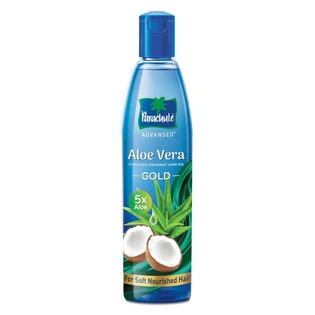 Parachute Advansed Aloe Vera Enriched Coconut Hair Oil Gold | 5X Aloe Vera | Makes Hair Sooperr Soft | 250ml