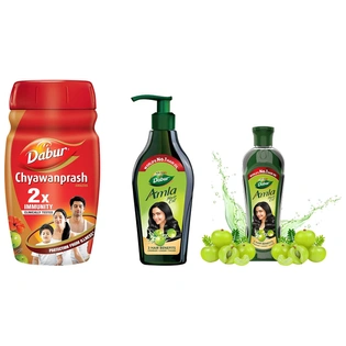 Dabur Chyawanprash : 2X Immunity, helps build Strength and for Stamina – 950g & Amla Hair Oil - for Strong, Long and Thick hair - 550 ml & Amla Hair Oil for Strong, Long and Thick Hair -450ml