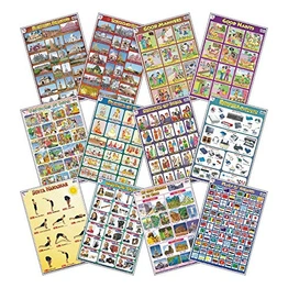 Early Learning Charts Set - 6(Set of 12) [Wall Chart]