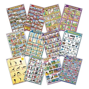 Early Learning Charts Set - 6(Set of 12) [Wall Chart]